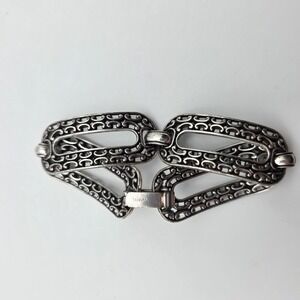 BRIGHTON 'Seville' Panel Bracelet Intricate Silver Plate Stunning FREE $HIPPING!